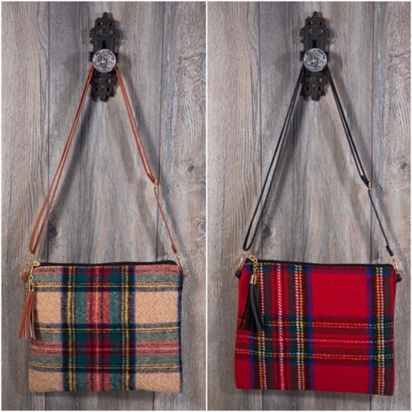 BellanBlue Handbags - Casual Plaid Print Zipper Crossbody Bag
